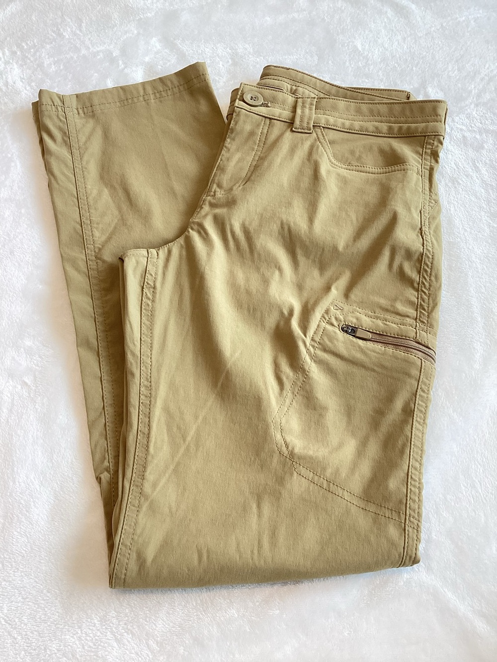 Eddie Bauer Women’s Guide Pro Hiking Pants Mid Rise New Size 6 Khaki Tan